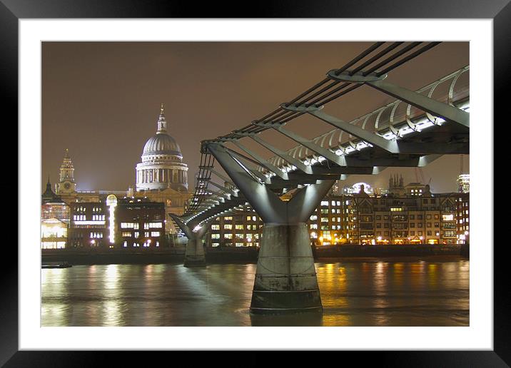 Southbank View Framed Mounted Print by Neil Gavin