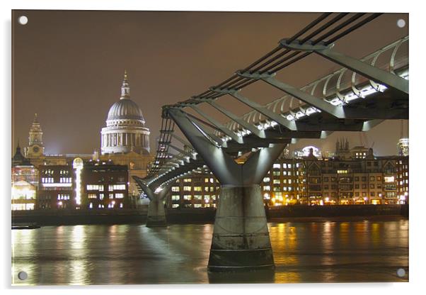 Southbank View Acrylic by Neil Gavin