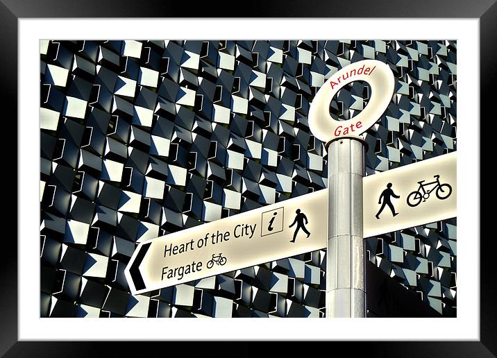 City Directions Framed Mounted Print by Neil Gavin