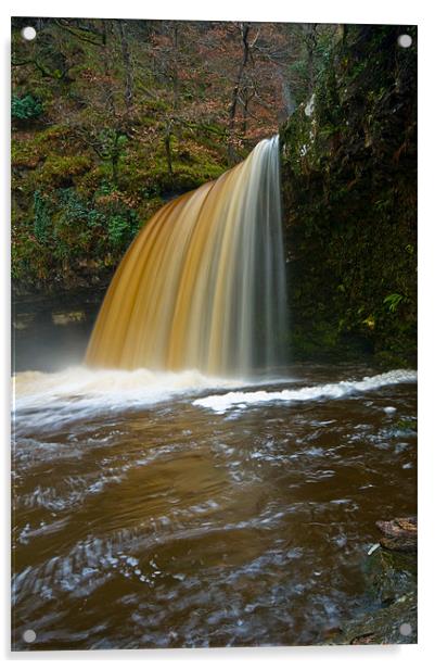 Sgwd Gwladus Falls Acrylic by Mark Robson