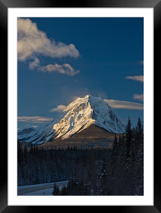 Mount Edith Cavell - Alberta Framed Mounted Print by Pete Hemington