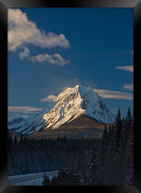 Mount Edith Cavell - Alberta Framed Print by Pete Hemington