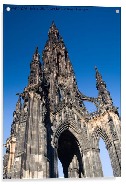 The Scott Monument Acrylic by Bill Spiers