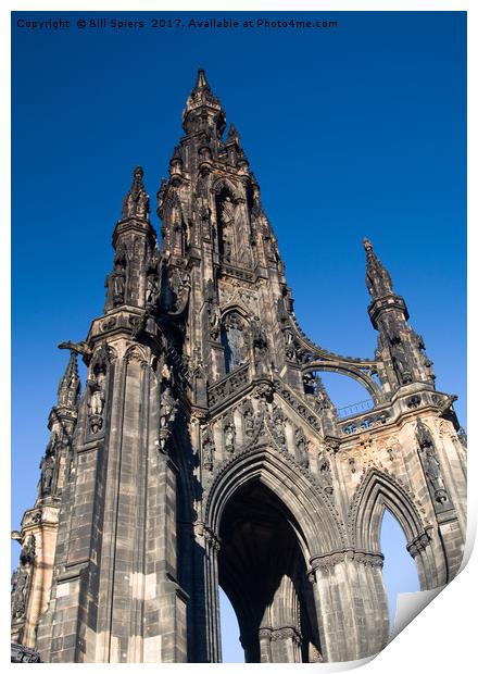 The Scott Monument Print by Bill Spiers