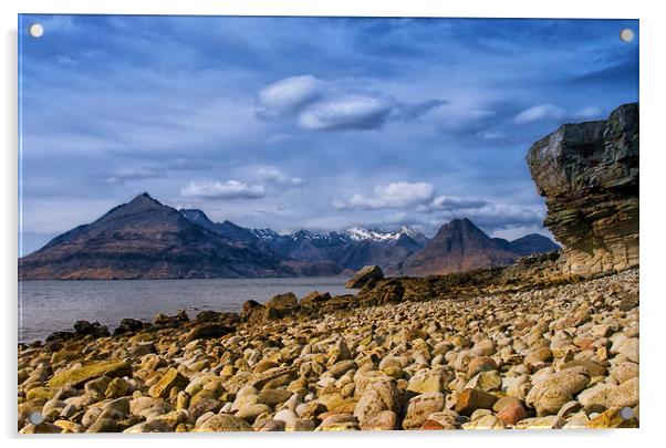 Elgol View to the Black Cuillin Acrylic by Jacqi Elmslie