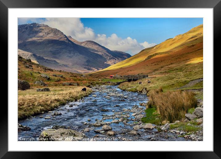 Honister Pass Framed Mounted Print by Chris Horsnell