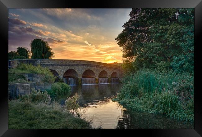 Sunset at Five Arches Framed Print by Neal P