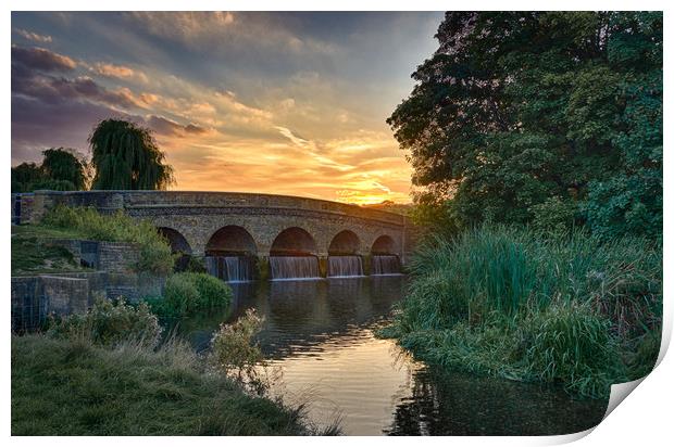 Sunset at Five Arches Print by Neal P