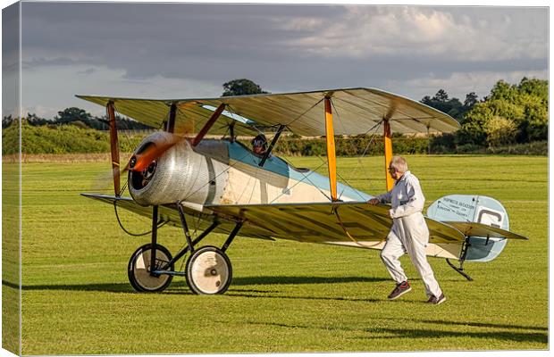 Sopwith Dove reproduction G-EAGA taxying Canvas Print by Colin Smedley