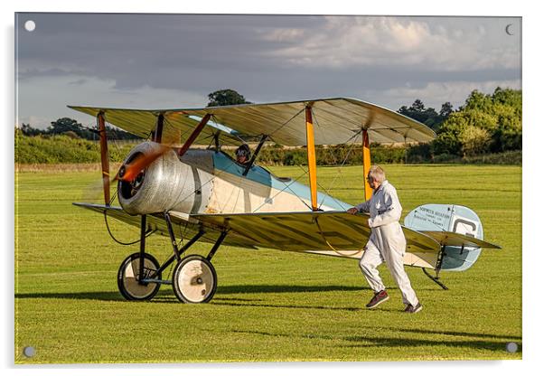 Sopwith Dove reproduction G-EAGA taxying Acrylic by Colin Smedley