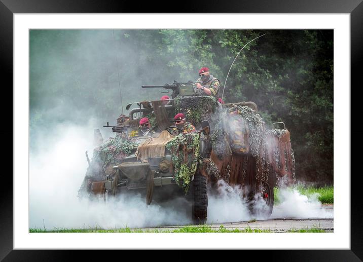 Commandos under Attack Framed Mounted Print by Arterra 