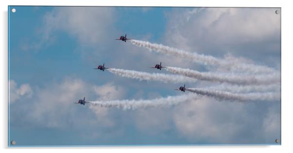 Five Red Arrows Acrylic by Kevin Browne