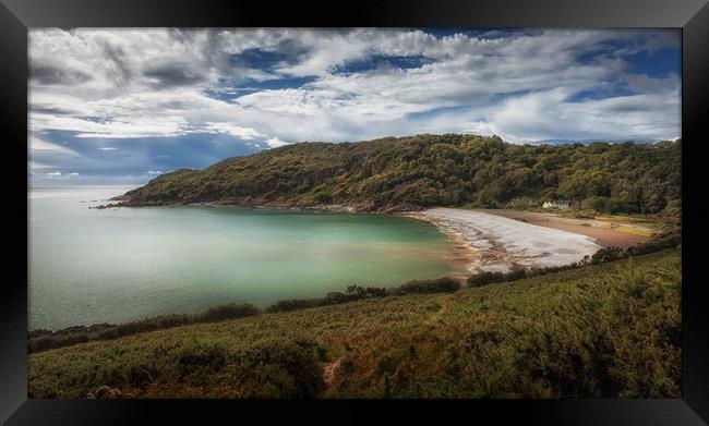 Pwll Du Bay Gower Framed Print by Leighton Collins