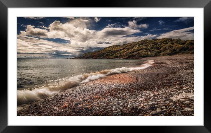 Pwll Du Bay Gower peninsula Framed Mounted Print by Leighton Collins