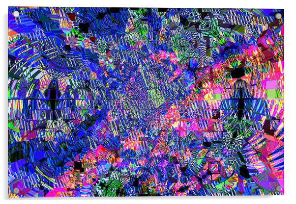 Abstract kaleidoscope Acrylic by Linda More