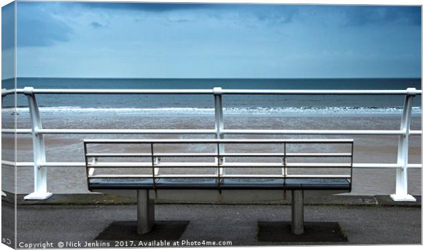 The Seafront at Aberavon Beach south Wales Canvas Print by Nick Jenkins