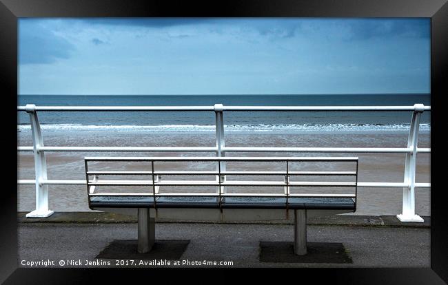 The Seafront at Aberavon Beach south Wales Framed Print by Nick Jenkins