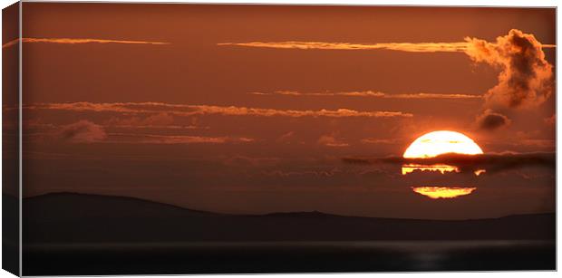 SUNSET OVER ST DAVIDS Canvas Print by Anthony R Dudley (LRPS)