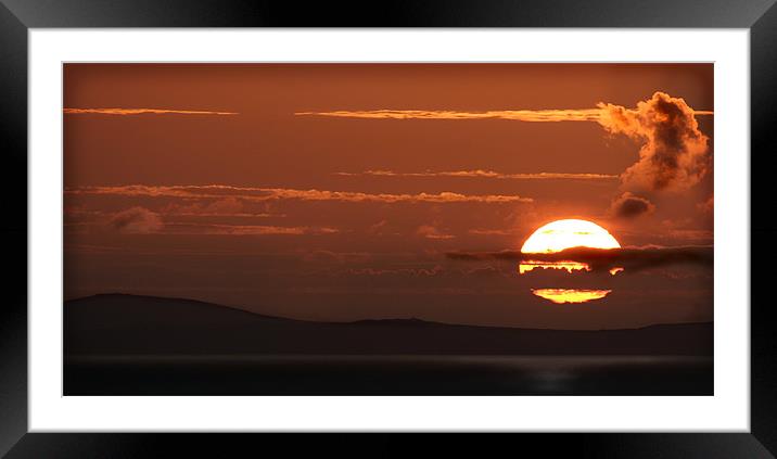 SUNSET OVER ST DAVIDS Framed Mounted Print by Anthony R Dudley (LRPS)