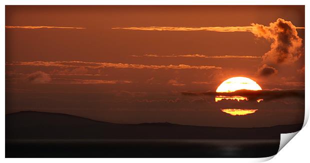 SUNSET OVER ST DAVIDS Print by Anthony R Dudley (LRPS)