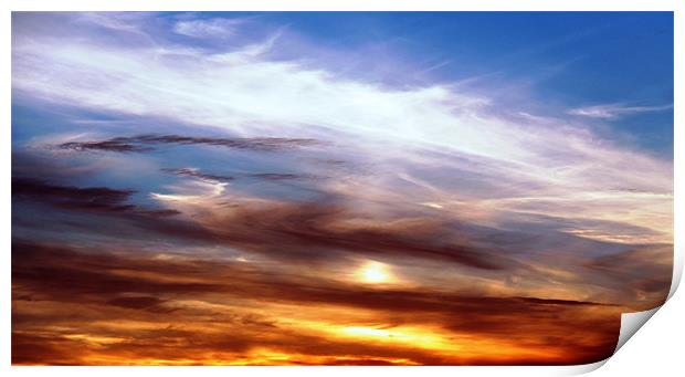 Sunset Sky Print by Linda More