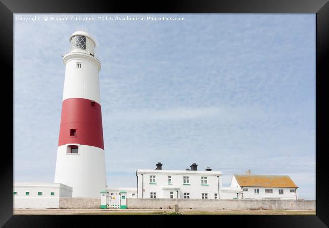 Portland Bill Lighthouse Framed Print by Graham Custance