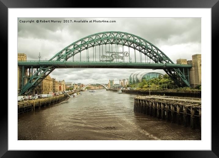 The Tyne Bridge Framed Mounted Print by Robert Murray