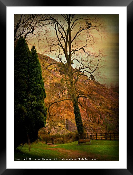 Burrington Combe, Somerset. Framed Mounted Print by Heather Goodwin