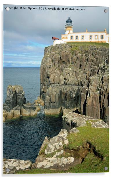 Neist Point Lighthouse, Isle of Skye Acrylic by Bill Spiers