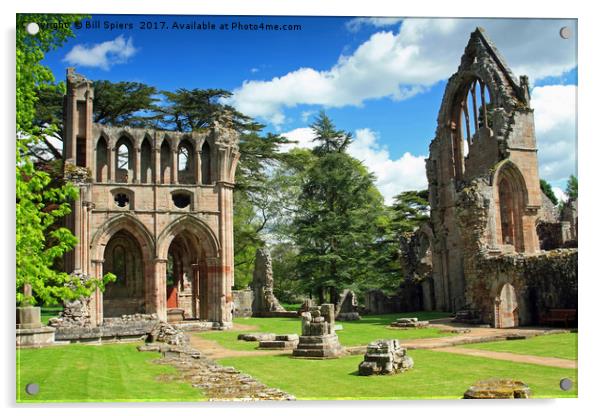 Dryburgh Abbey, Scotland Acrylic by Bill Spiers