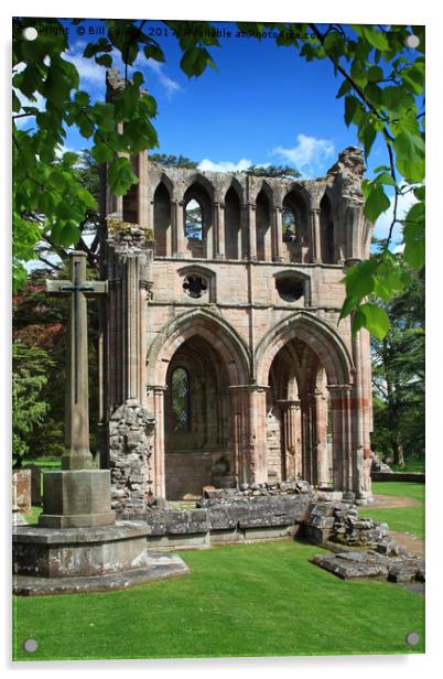 Dryburgh Abbey, North Transept, Scotland Acrylic by Bill Spiers