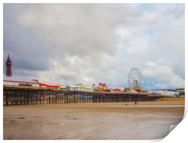Central Pier   Print by Victor Burnside