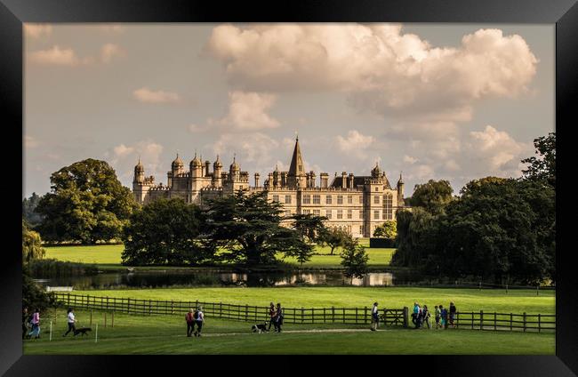 Burghley House Framed Print by Joanna Pinder