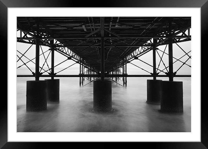 Undertow - Cromer Pier Framed Mounted Print by Simon Wrigglesworth
