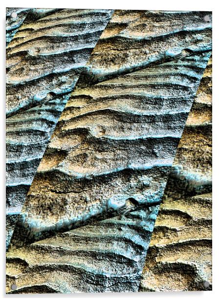 rippled seashore Acrylic by Heather Newton