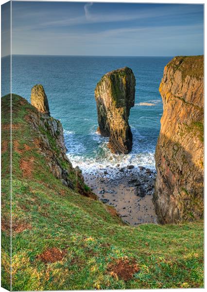 Stack Rocks Canvas Print by Mark Robson