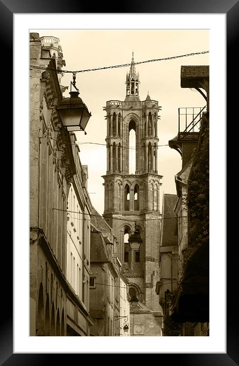 Laon Cathedral, France Framed Mounted Print by Linda More
