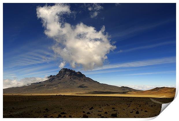 Mount Mawenzi Print by Massimiliano Acquisti