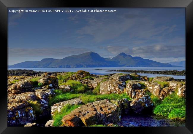 Isle of Rum, Small Isles, Scotland Framed Print by ALBA PHOTOGRAPHY