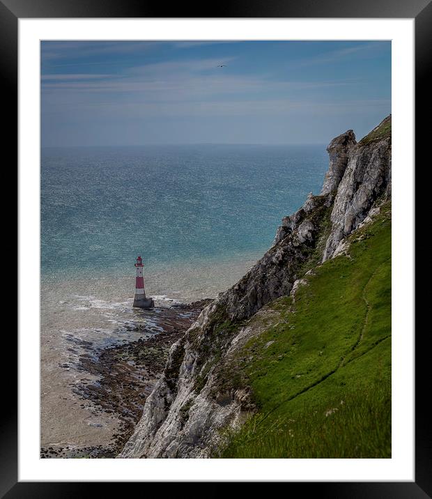 Beachyhead lighthouse Framed Mounted Print by Gary Schulze