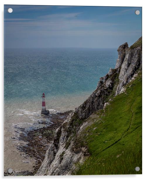 Beachyhead lighthouse Acrylic by Gary Schulze
