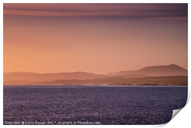 Loch Indaal Sunrise, Port Charlotte, Islay Print by Kasia Design