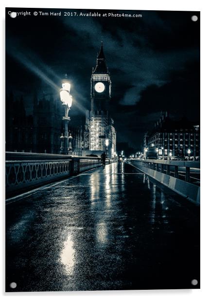 Westminster Bridge Acrylic by Tom Hard