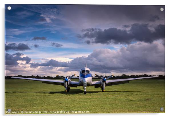 Majestic Vintage British Military Plane Acrylic by Jeremy Sage