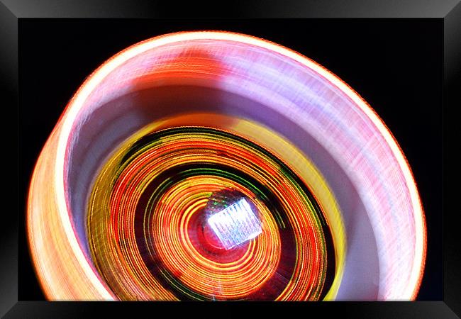 Gravity Wheel Framed Print by Donna Collett