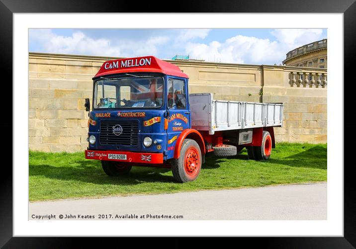 A 1976 or 1977 Seddon 13-4 lorry, truck or commerc Framed Mounted Print by John Keates
