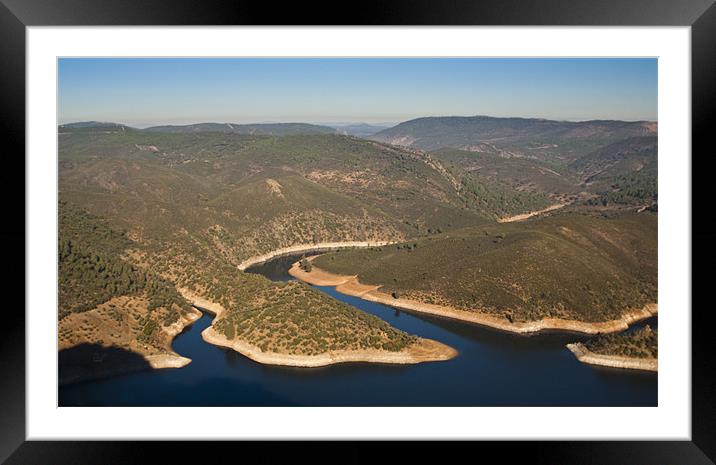 Rio Tejo at Monfrague National Park Framed Mounted Print by Gabor Pozsgai