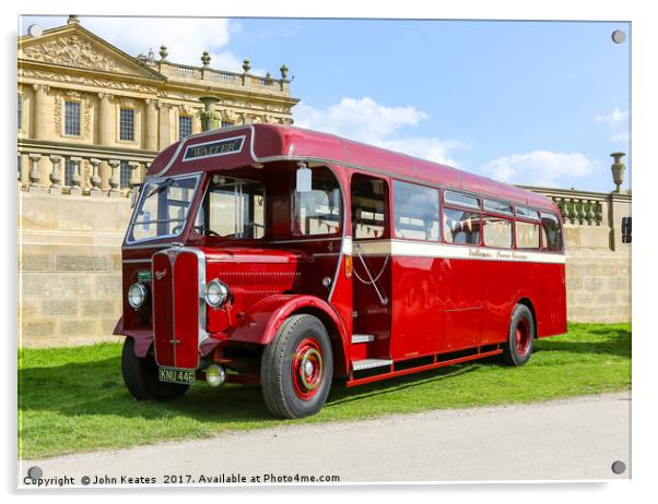 A 1946 AEC Regal bus or coach in the livery of Val Acrylic by John Keates