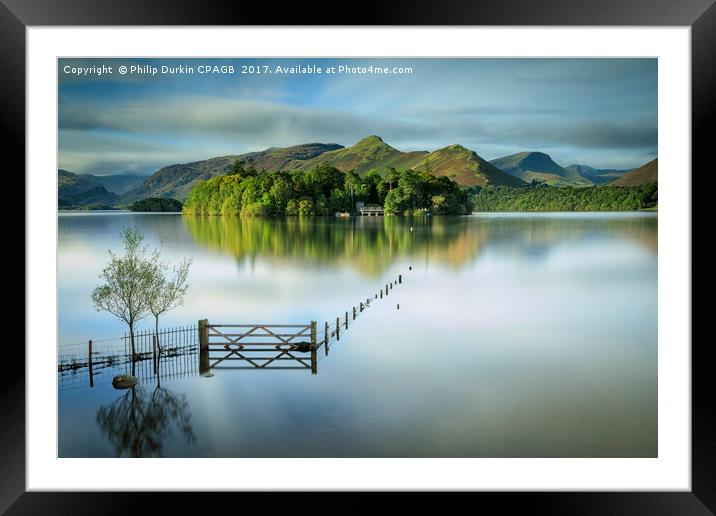 Derwentwater - Lake District National Park Framed Mounted Print by Phil Durkin DPAGB BPE4