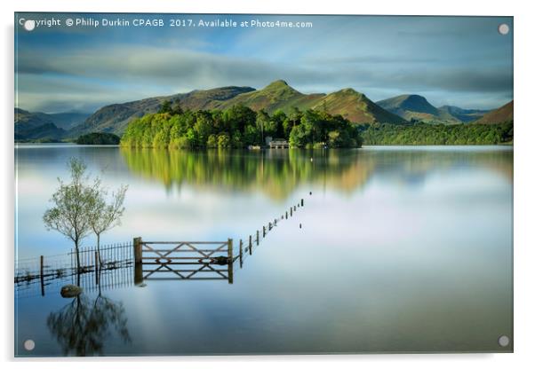 Derwentwater - Lake District National Park Acrylic by Phil Durkin DPAGB BPE4